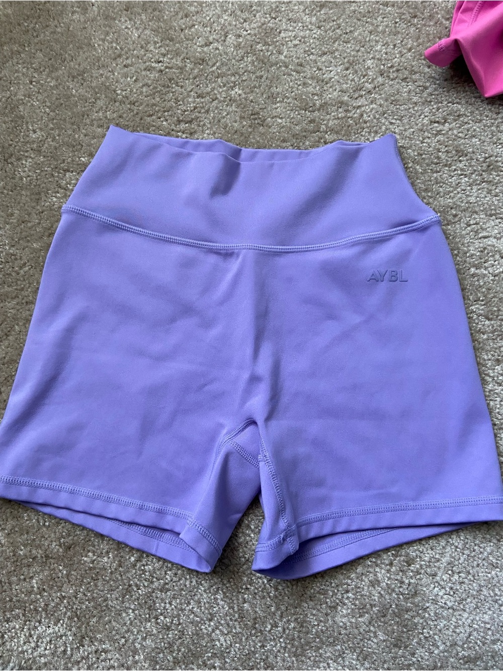 AYBL Lilac High-Waist Bike Shorts